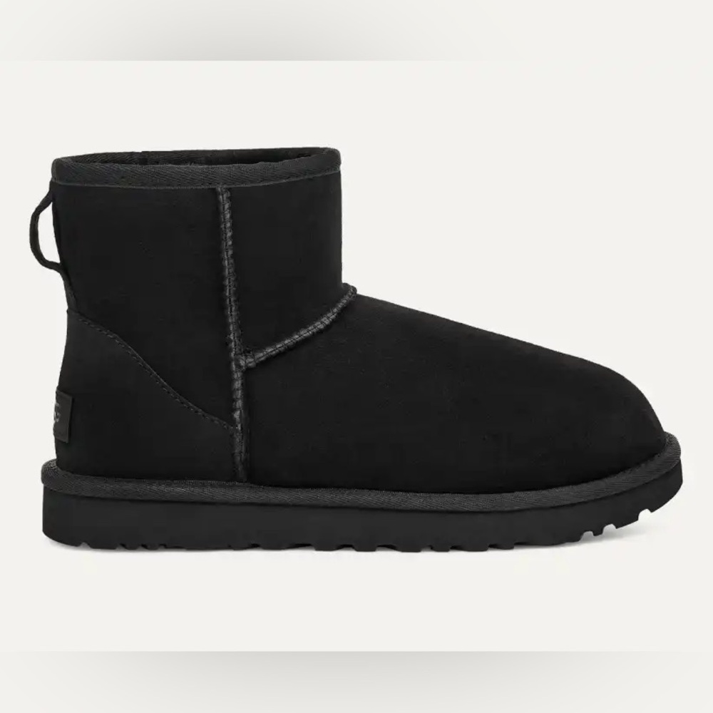 UGG Black Suede Winter Boots